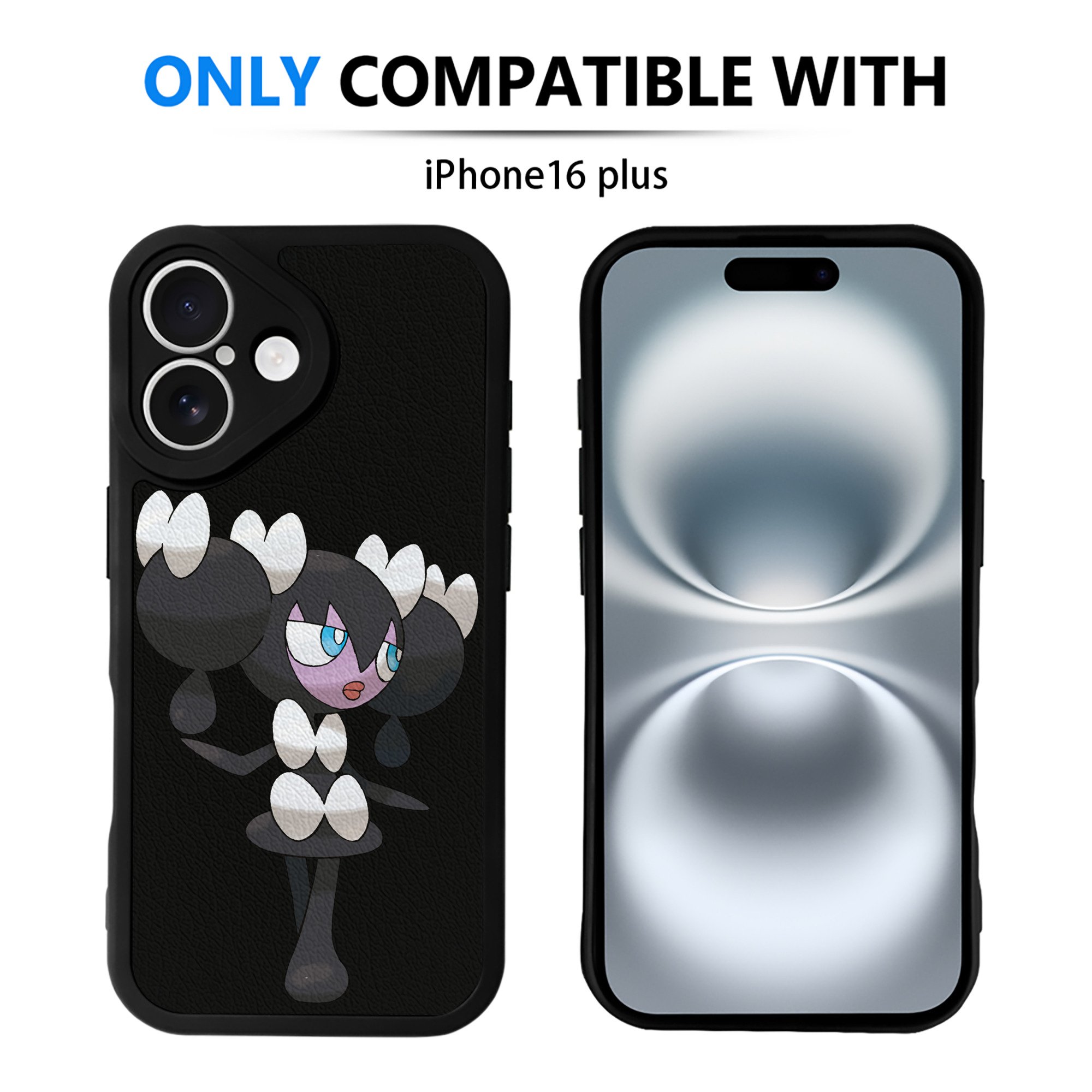 （画像用） ポケットモンスター Pokémon 【iPhone 16シリーズ対応】シリコンスマホケース（レザー調） 材質：シリコン